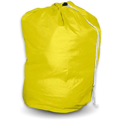 Laundry Bag with Drawstring - 100% Polyester - Yellow