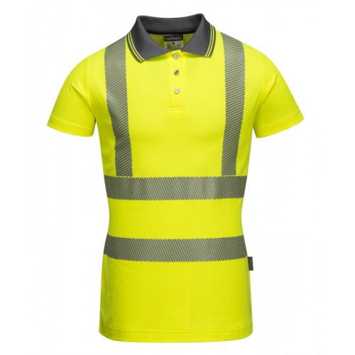 Ladies - Pro High-Vis Polo Shirt - Yellow - Medium