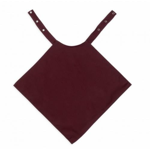 Clothing Protector - Napkin Style - with Snap Closure - Maroon