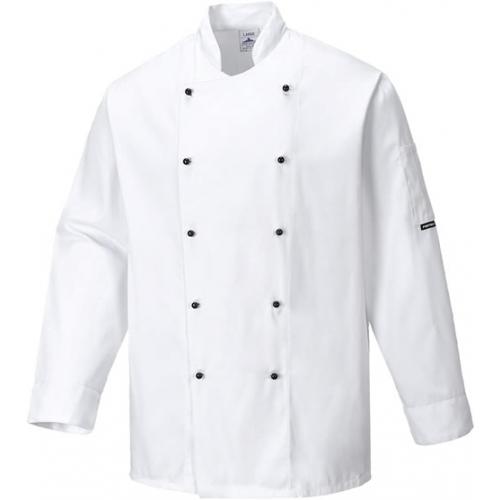 Chef Jacket - Long Sleeved - Somerset - White - Large (42-44&quot;)