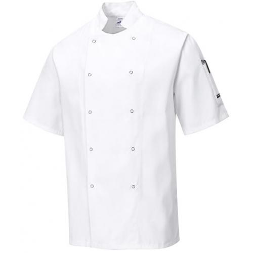 Chef Jacket - Short Sleeved - Cumbria - White - Medium