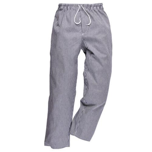 Chef&#39;s Trouser - Bromley - Blue & White Small Check - X Small