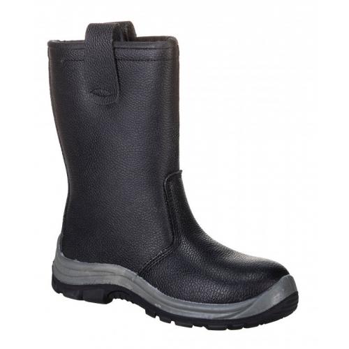 Rigger Boot - Fur Lined - S1P CI HRO - Steelite - Black - Size 10