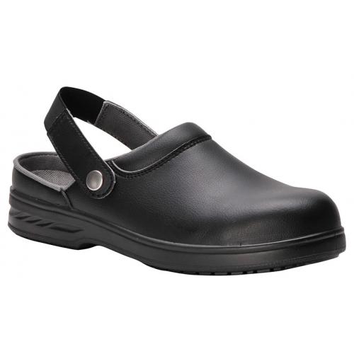 Slip On Safety Clog - Steelite - Black - Size 5