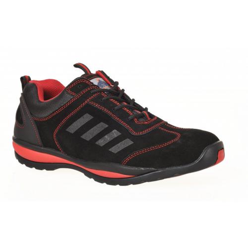 Safety Trainer - Steelite - Lusum - Black & Red - Size 10