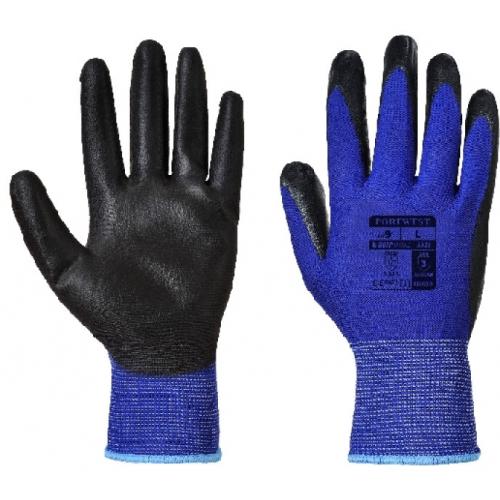 Grip Glove - Dexti-Grip - Black on Blue - Size 8