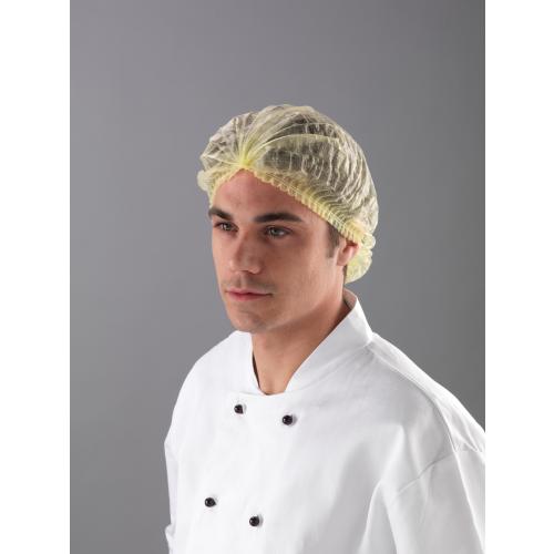 Mob Cap - Hair Covering - Shield - Yellow - Uni-fit