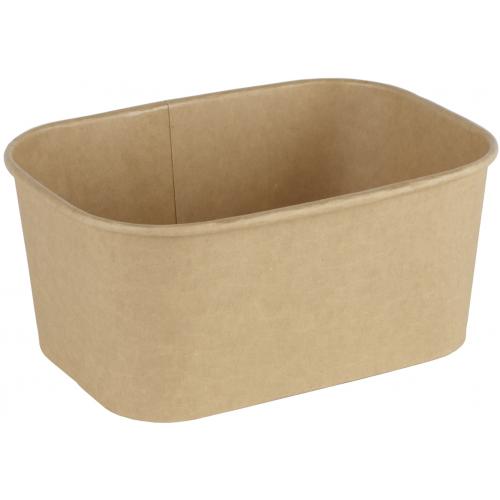 Deli Bowl - Rectangular - Kraft - Large - 1L (35oz)