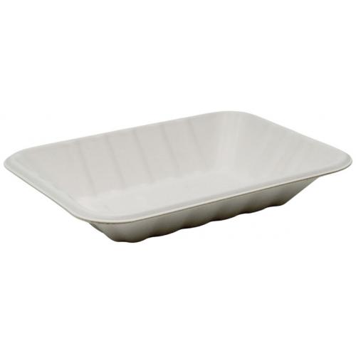 Chip Tray - Natural Fibre - Bagasse - White - 17.5cm (6.9&quot;)