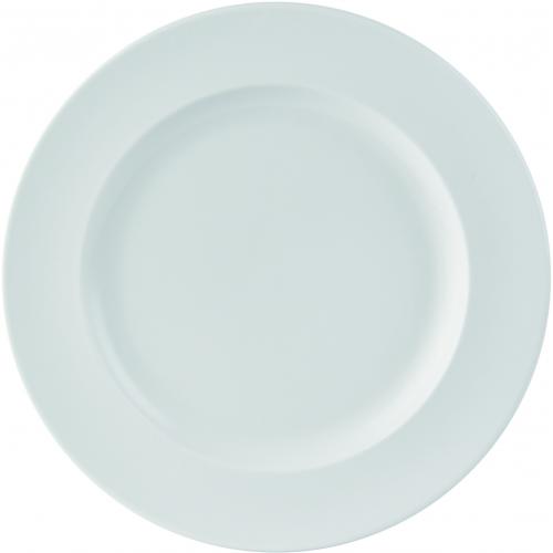 Wide Rimmed Plate - Porcelain - Simply White - 31cm (12.25&quot;)