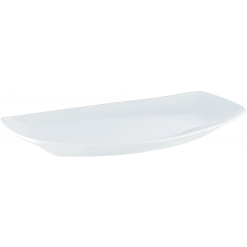 Plate - Oval - Convex - Porcelain - Porcelite - 28cm (11&quot;)