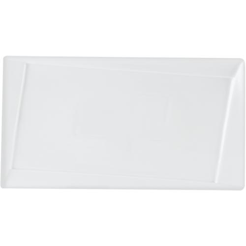 Plate - Rectangular - Twist - Porcelain - Porcelite - 29cm (11.25&quot;)