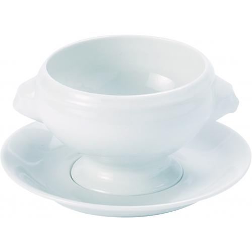 Saucer - Soup Stand - Porcelain - Porcelite - 17cm (6.75&quot;)