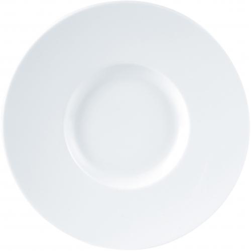 Gourmet Plate - Wide Rim - Porcelain - Porcelite - 29cm (11.5&quot;)