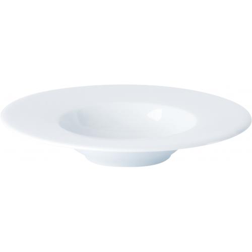 Pasta Plate - Wide Rim - Porcelain - Porcelite - 22cm (8&quot;) - 14cl (5oz)