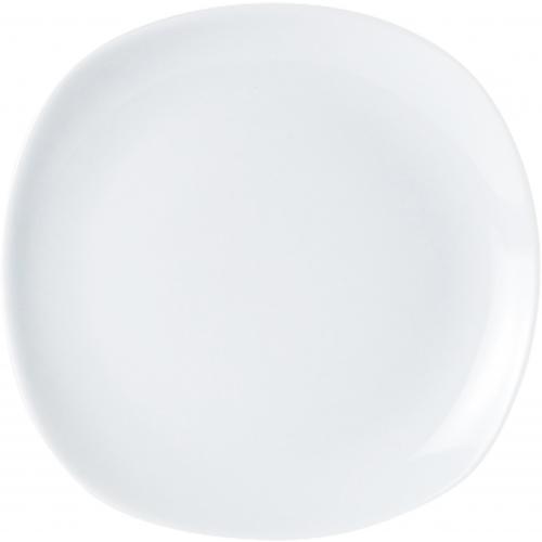 Soft Square Plate - Porcelain - Porcelite - Squared - 16cm (6.25&quot;)