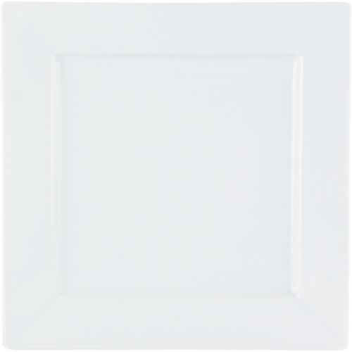 Square Plate - Flat - Porcelain - Porcelite - 21cm (8.25&quot;)