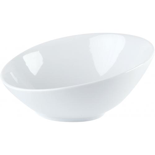 Angled Bowl - Porcelain - Porcelite - 17cm (7&quot;) - 45cl (15oz)