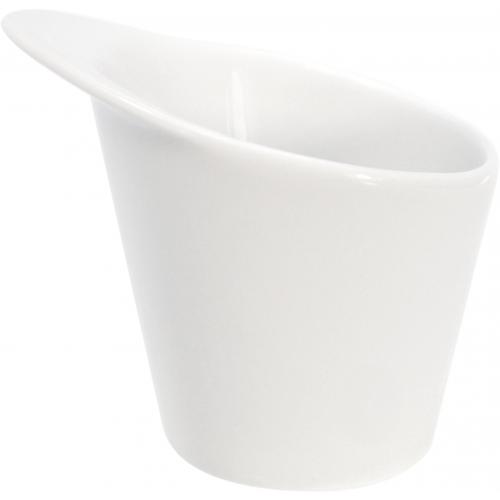 Angled Dish - Porcelain - Porcelite - 11cl (4oz)