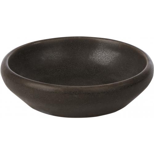 Dip Dish - Porcelain - Porcelite - Rustic Brown - 10cm (4&quot;) - 7cl (2.5oz)