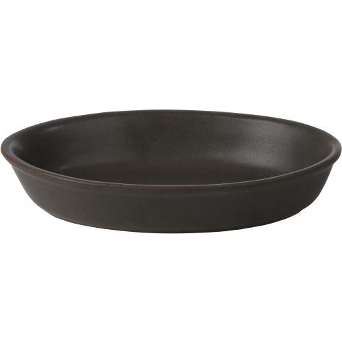 Dish - Oval - Porcelain - Porcelite - Rustic Brown - 21cm (8.25&quot;) - 48cl (17oz)