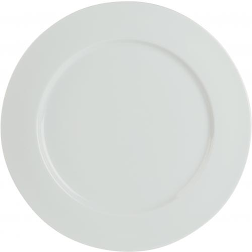 Wide Rim Plate - Flat - Porcelain - Porcelite - Prestige - 30cm (11.75&quot;)