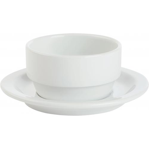 Soup Bowl - Porcelain - Porcelite - Prestige - 10cm (4&quot;) - 28cl (10oz)