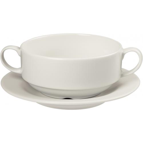 Stacking Soup Bowl - Handled - Academy - Classic - 10cm (4&quot;) - 34cl (12oz)