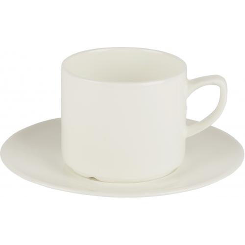 Stacking Tea Cup - Bone China - Porcelite - Connoisseur - 20cl (7oz)