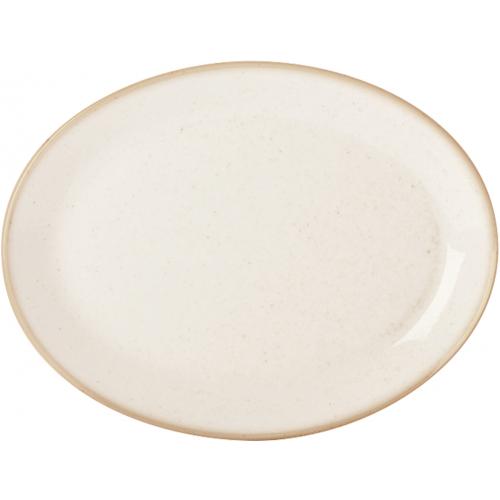 Plate - Oval - Seasons - Oatmeal - 30cm (12&quot;)