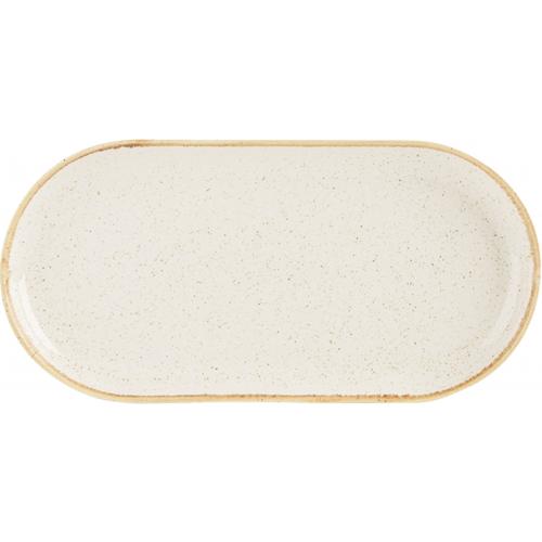 Plate - Narrow Oval - Seasons - Oatmeal - 30cm (12&quot;)