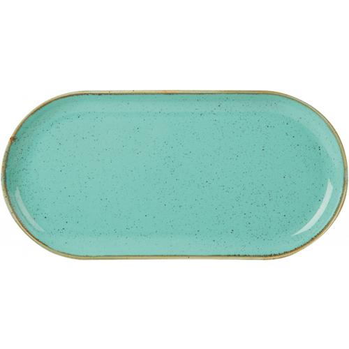 Plate - Narrow Oval - Seasons - Sea Spray - 30cm (12&quot;)