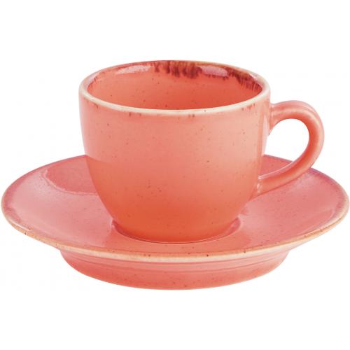 Espresso Saucer - Seasons - Coral - 12cm (4.75&quot;)