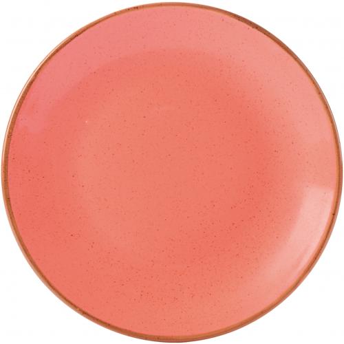 Coupe Plate - Seasons - Coral - 18cm (7&quot;)