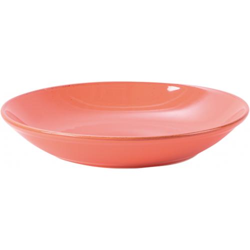 Couscous Plate - Deep - Seasons - Coral - 26cm (10.25&quot;)