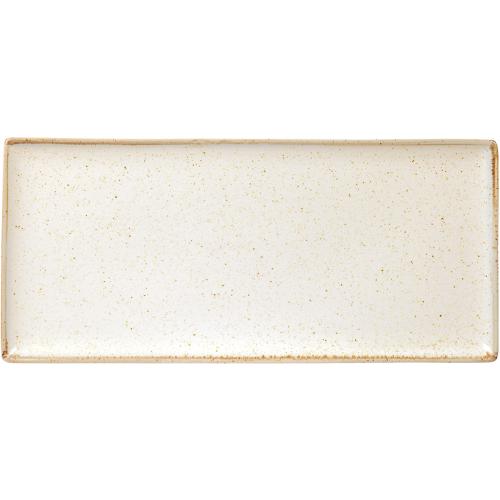 Platter - Narrow Rectangular - Seasons - Oatmeal - 35cm (13.75&quot;)