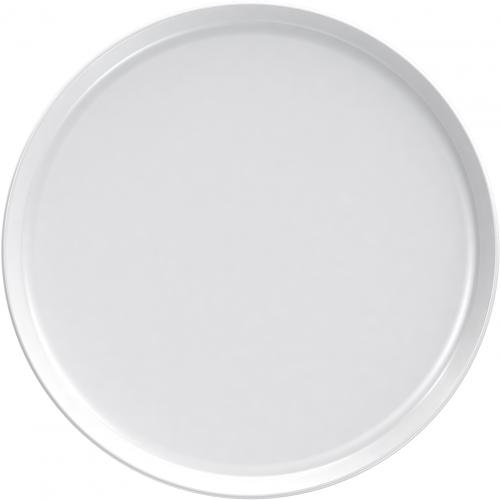 Round Plate - Low Profile - Porcelain - Nordika - White - 28cm (11&quot;)