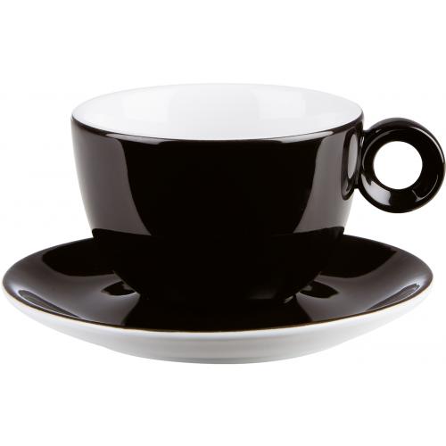 Beverage Cup - Bowl Shaped - Porcelain - Caf&#233; - Black - 23cl (8oz)