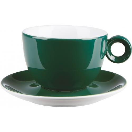 Beverage Cup - Bowl Shaped - Porcelain - Caf&#233; - Dark Green- 34cl (12oz)