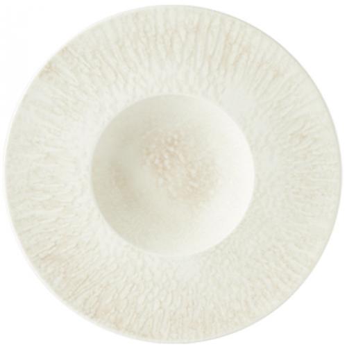 Gourmet Plate - Deep - Wide Rim - Porcelain - Tense - 25cm (9.75&quot;)