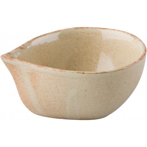 Sauce Boat - Unhandled - Stoneware - Flame - 11cm (4.5&quot;) - 14cl (5oz)