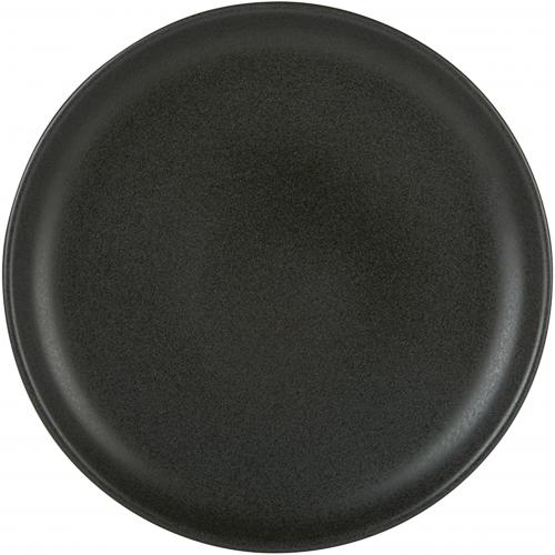 Round Plate - Stoneware - Carbon - 27cm (10.5&quot;)