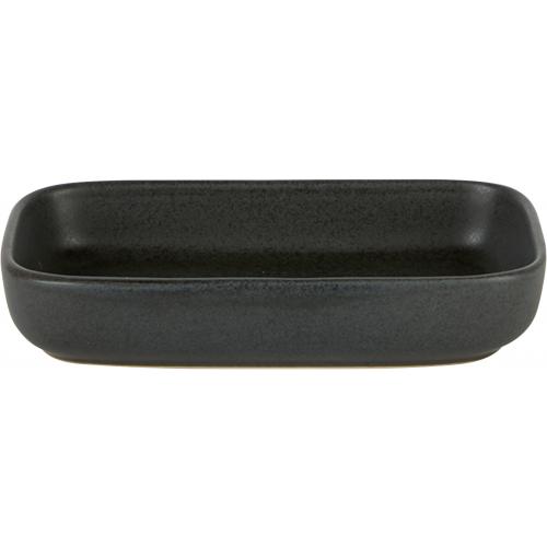 Dish - Rectangular - Stoneware - Carbon - 17cm (6.75&quot;)