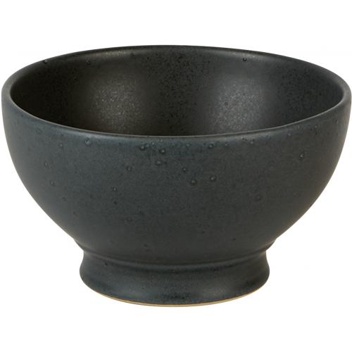 Round Bowl - Footed - Stoneware - Carbon - 42.5cl (15oz)