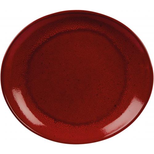 Plate - Oval - Bistro - Stoneware - Lava - 29.5cm (11.5&quot;)