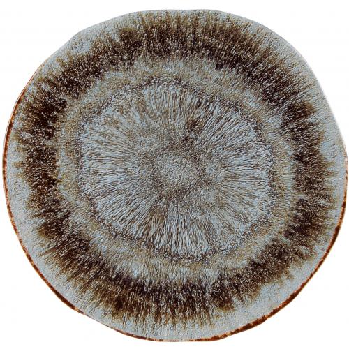 Organic Round Plate - Stoneware - Iris - 22cm (8.75&quot;)