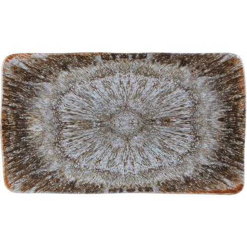 Plate - Rectangular - Stoneware - Iris - 37cm (14.5&quot;)