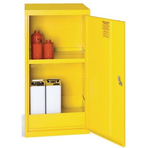 Storage Cabinet - Dangerous & Flammable Substance - Yellow - 15L Sump Capacity