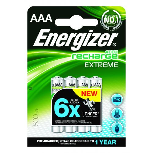 Recharge Extreme Batteries - 800mah - Energizer&#174; - Size AAA