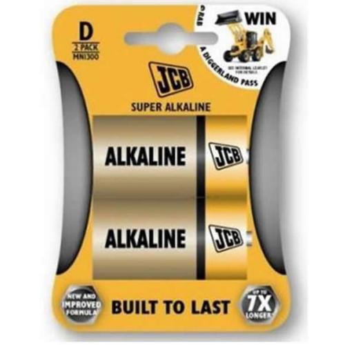 Alkaline Batteries - Size D - JCB Super